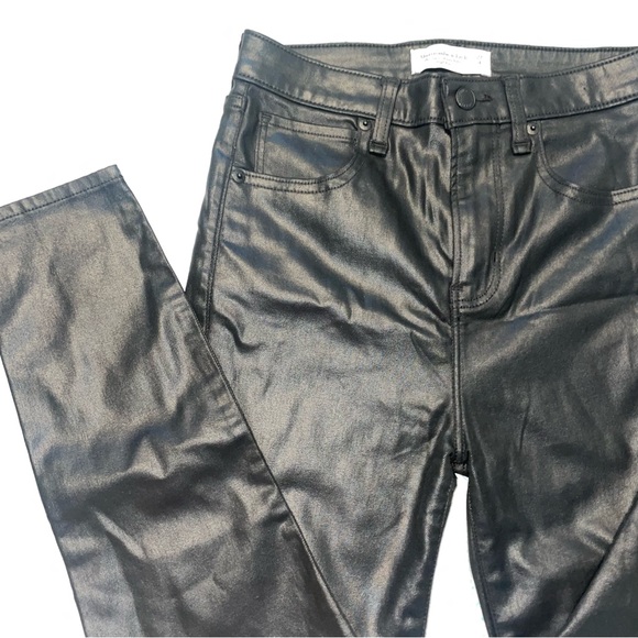 Abercrombie & Fitch Leather Pants The Super Skinny Ankle High Rise - Picture 4 of 4